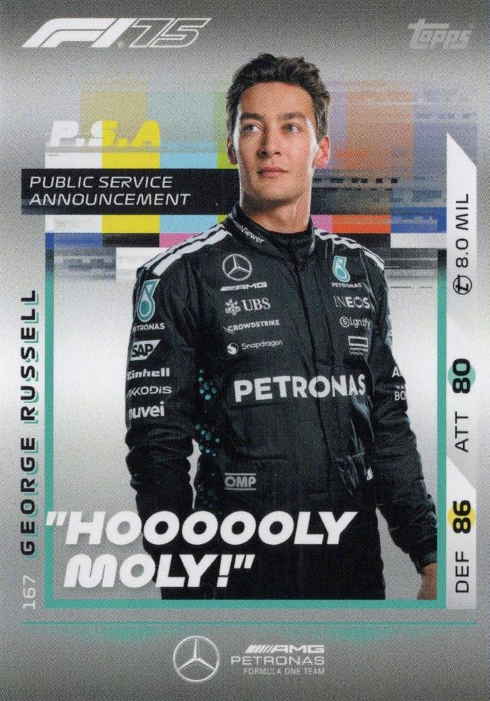 2025 Turbo Attax — George Russell PSA #167