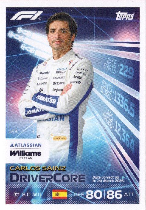 2026 Turbo Attax — Carlos Sainz DC #163