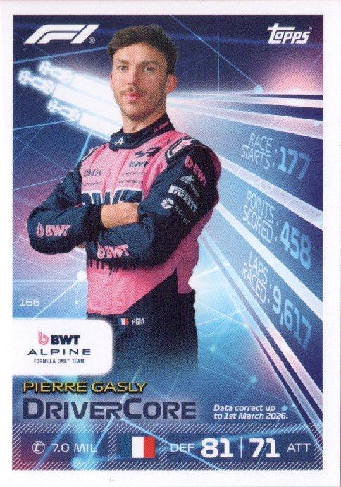2026 Turbo Attax — Pierre Gasly DC #166