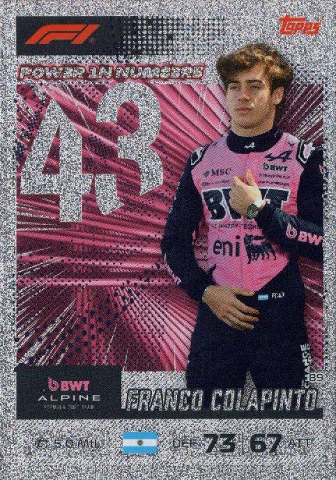 2026 Turbo Attax — Franco Colapinto PIN #89