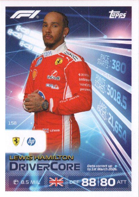 2026 Turbo Attax — Lewis Hamilton DC #158