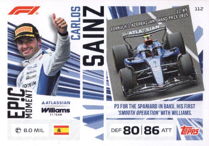 2026 Turbo Attax — Carlos Sainz EM #112
