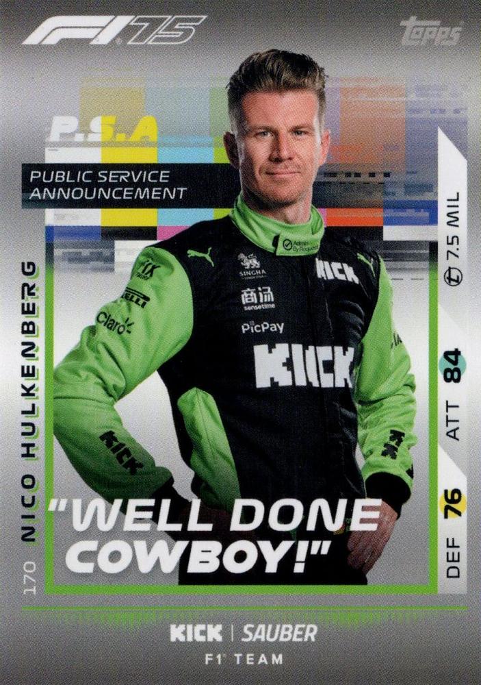 2025 Turbo Attax — Nico Hulkenberg PSA #170
